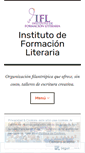 Mobile Screenshot of institutodeformacionliteraria.org